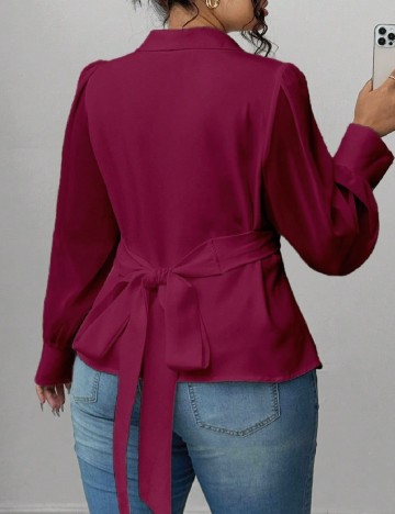 Bluza SHEIN CURVE, pruna