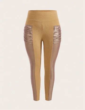 Pantaloni SHEIN CURVE, maro