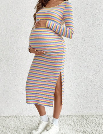 Rochie medie SHEIN Maternity, mix culori