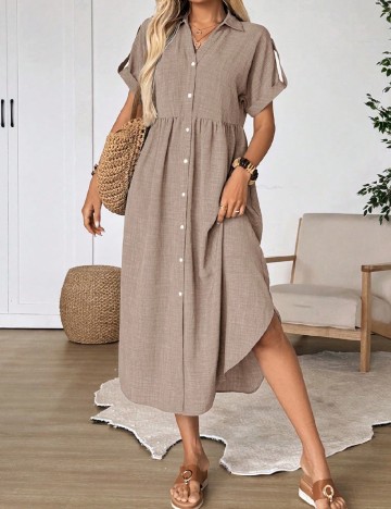 
						Rochie lunga Emery Rose, maro