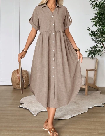 Rochie lunga Emery Rose, maro