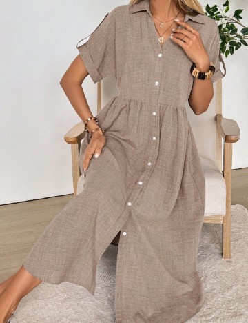 Rochie lunga Emery Rose, maro