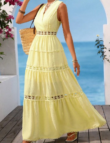 
						Rochie lunga SHEIN, galben