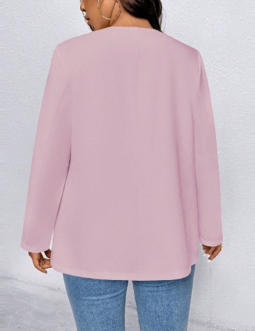 Blazer SHEIN CURVE, roz