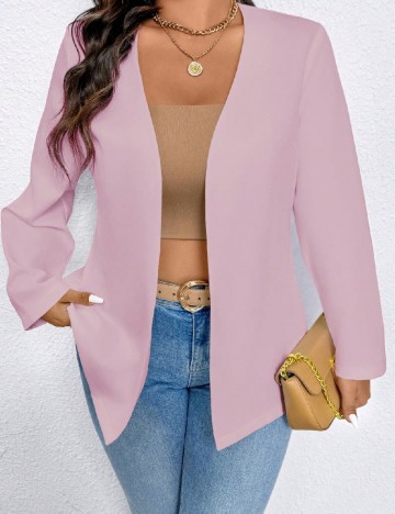 Blazer SHEIN CURVE, roz