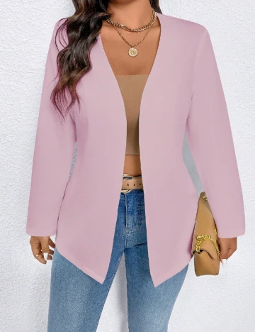 Blazer SHEIN CURVE, roz