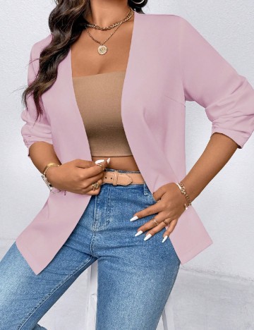 Blazer SHEIN CURVE, roz