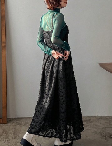 Rochie lunga Friful, negru