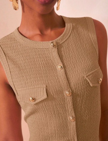 Rochie lunga SHEIN, maro deschis