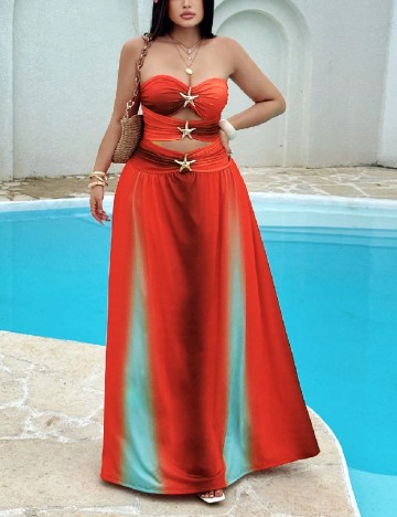 
						Rochie lunga SHEIN CURVE, mix culori