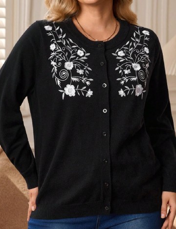 Cardigan SHEIN CURVE, negru