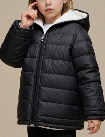 
						Geaca Shein Kids, negru