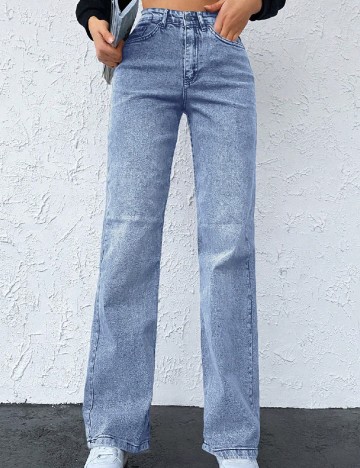 
						Blugi SHEIN, albastru