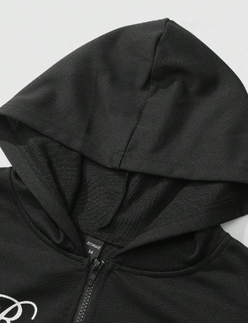 Hanorac Romwe, negru/gri