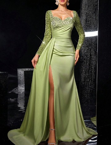 
						Rochie lunga SHEIN, verde