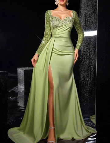 Rochie lunga SHEIN, verde
