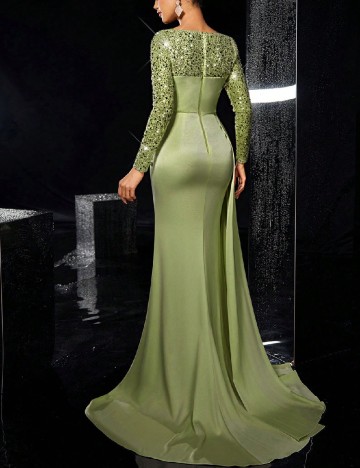 Rochie lunga SHEIN, verde