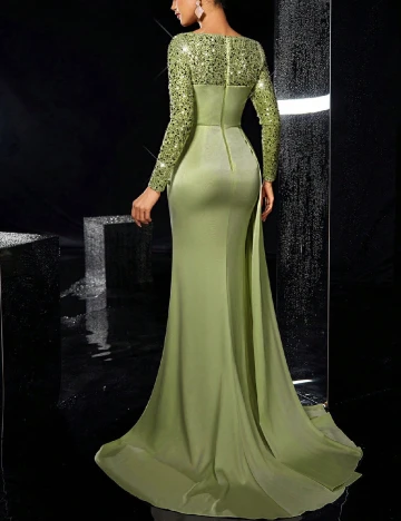 Rochie lunga SHEIN, verde