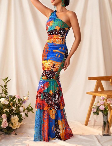 Rochie lunga SHEIN, mix culori