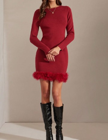 Rochie scurta SHEIN, rosu
