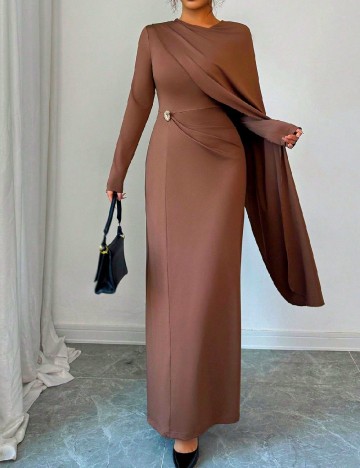 
						Rochie lunga SHEIN, maro