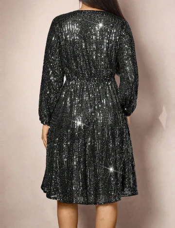 Rochie medie SHEIN CURVE, negru