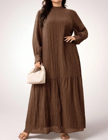 
						Rochie lunga SHEIN CURVE, maro