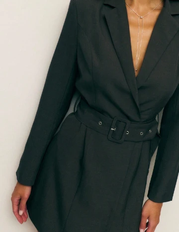 Rochie scurta SHEIN, gri inchis