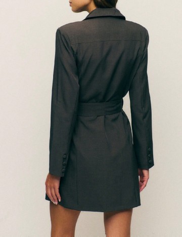 Rochie scurta SHEIN, gri inchis