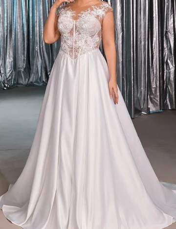 Rochie lunga SHEIN CURVE, alb