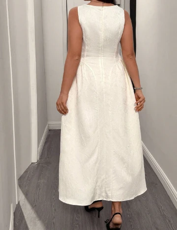 Rochie lunga SHEIN CURVE, crem