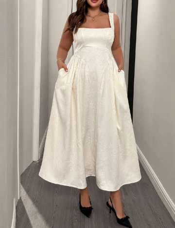 Rochie lunga SHEIN CURVE, crem