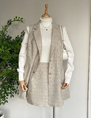 Compleu SHEIN CURVE, bej