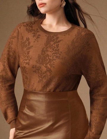 Bluza SHEIN CURVE, maro