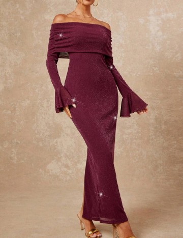 Rochie lunga SHEIN, pruna
