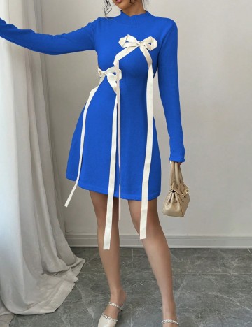 Rochie scurta SHEIN, albastru