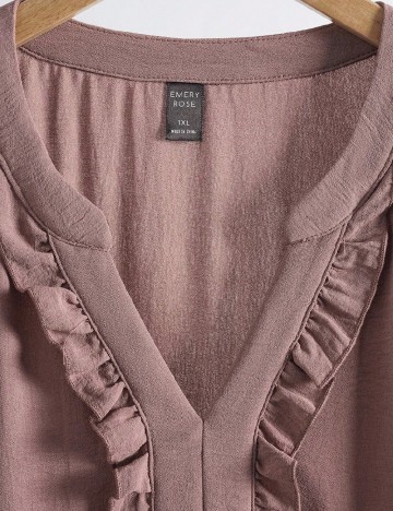 Rochie scurta Emery Rose Curve, roz pudra