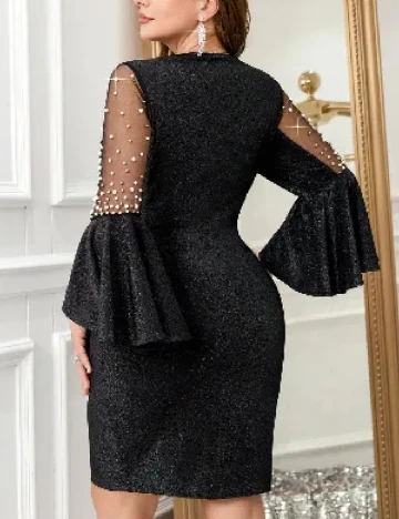 Rochie scurta SHEIN CURVE, negru