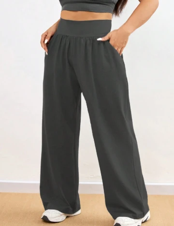 Pantaloni SHEIN CURVE, gri