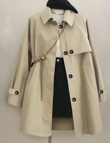 
						Trench SHEIN CURVE, bej