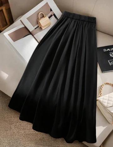 Fusta SHEIN CURVE, negru