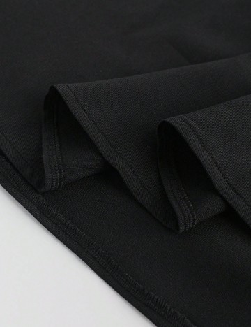 Fusta SHEIN CURVE, negru