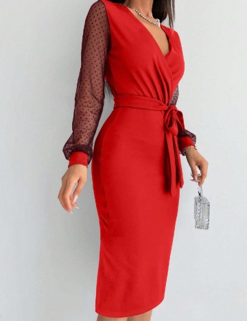 Rochie medie SHEIN, rosu