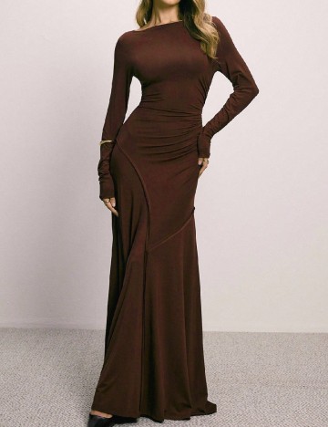 
						Rochie lunga SHEIN, maro