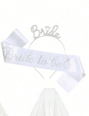 
						Set coronita si panglica SHEIN, argintiu