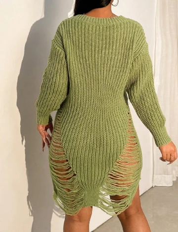 Rochie scurta SHEIN, verde