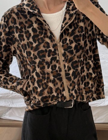 Hanorac Dazy, animal print