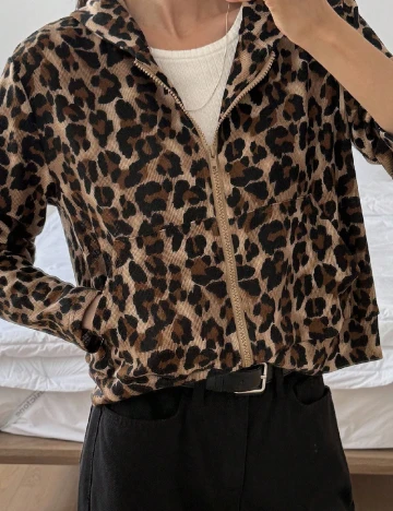 Hanorac Dazy, animal print