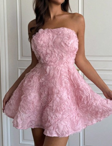 Rochie scurta SHEIN, roz