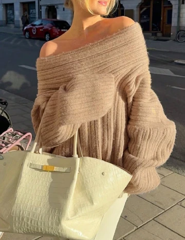 Bluza Oversize SHEIN, maro